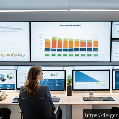 Home 31 생성형 AI를 활용한 효과적인 브랜드 전략 - A modern marketing office scene in Berlin, Germany, featuring a diverse team of professionals analyz...